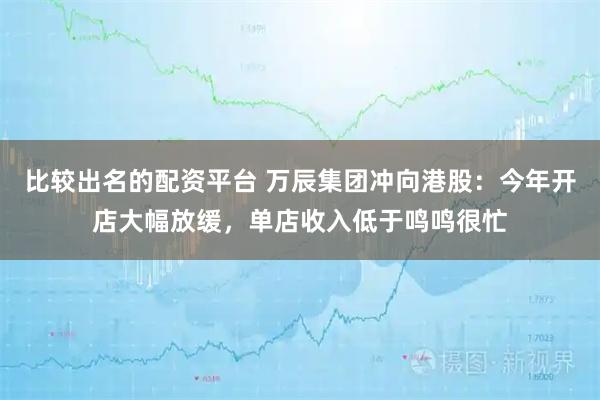 比较出名的配资平台 万辰集团冲向港股：今年开店大幅放缓，单店收入低于鸣鸣很忙